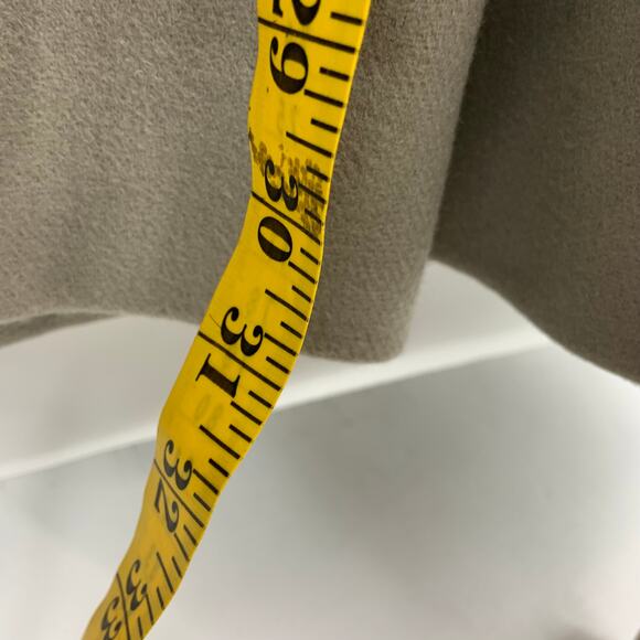 Manoush Anthropologie Gray Wool Coat Ruffle Neckline Size 2 - Picture 10 of 12